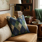 Putting Plaid Throw Pillow - Hillcroft Home