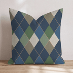 Putting Plaid Throw Pillow - Hillcroft Home