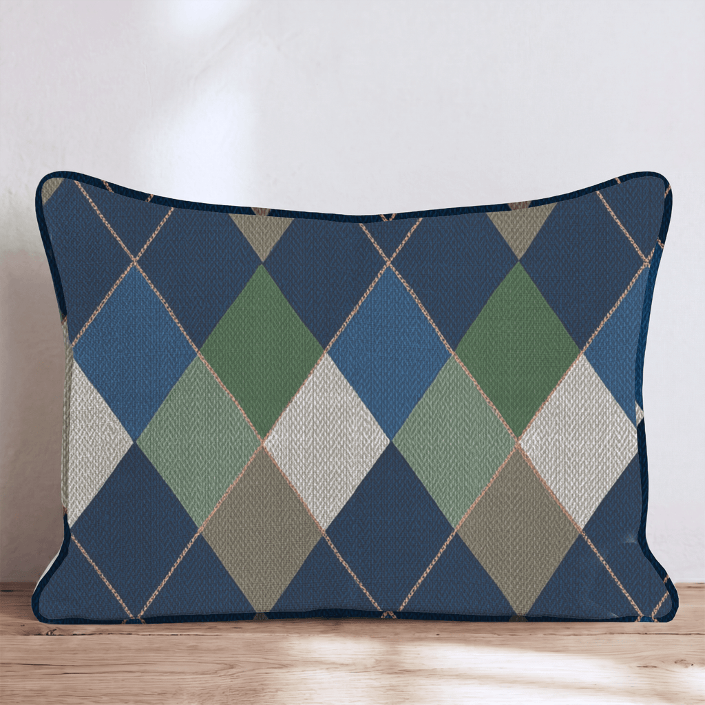 Putting Plaid Throw Pillow - Hillcroft Home