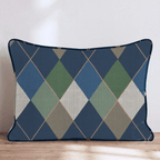 Putting Plaid Throw Pillow - Hillcroft Home