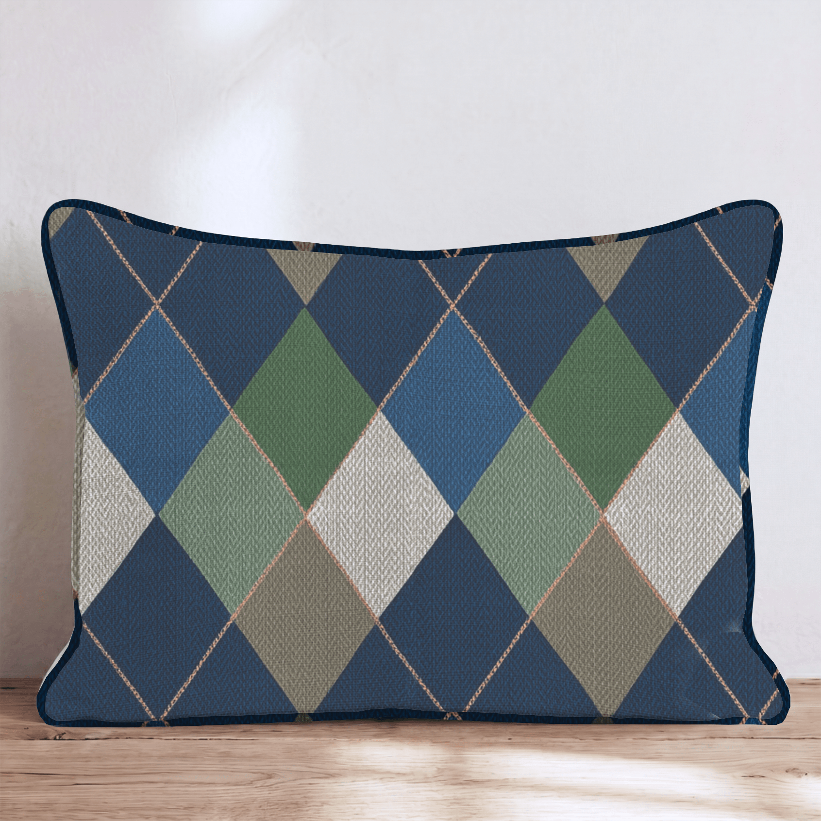 Putting Plaid Throw Pillow - Hillcroft Home