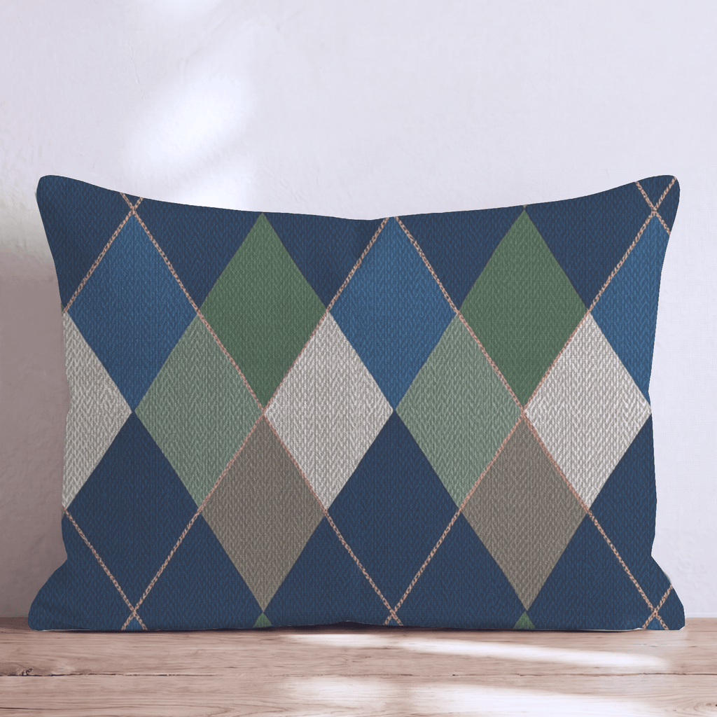 Putting Plaid Throw Pillow - Hillcroft Home