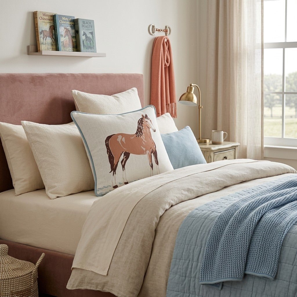 Quarter Horse Throw Pillow - Hillcroft Home