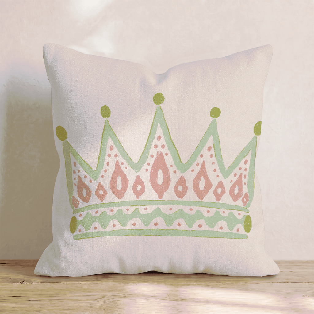 Queen Crown Throw Pillow - Hillcroft Home