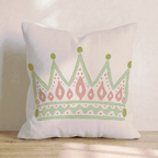 Queen Crown Throw Pillow - Hillcroft Home