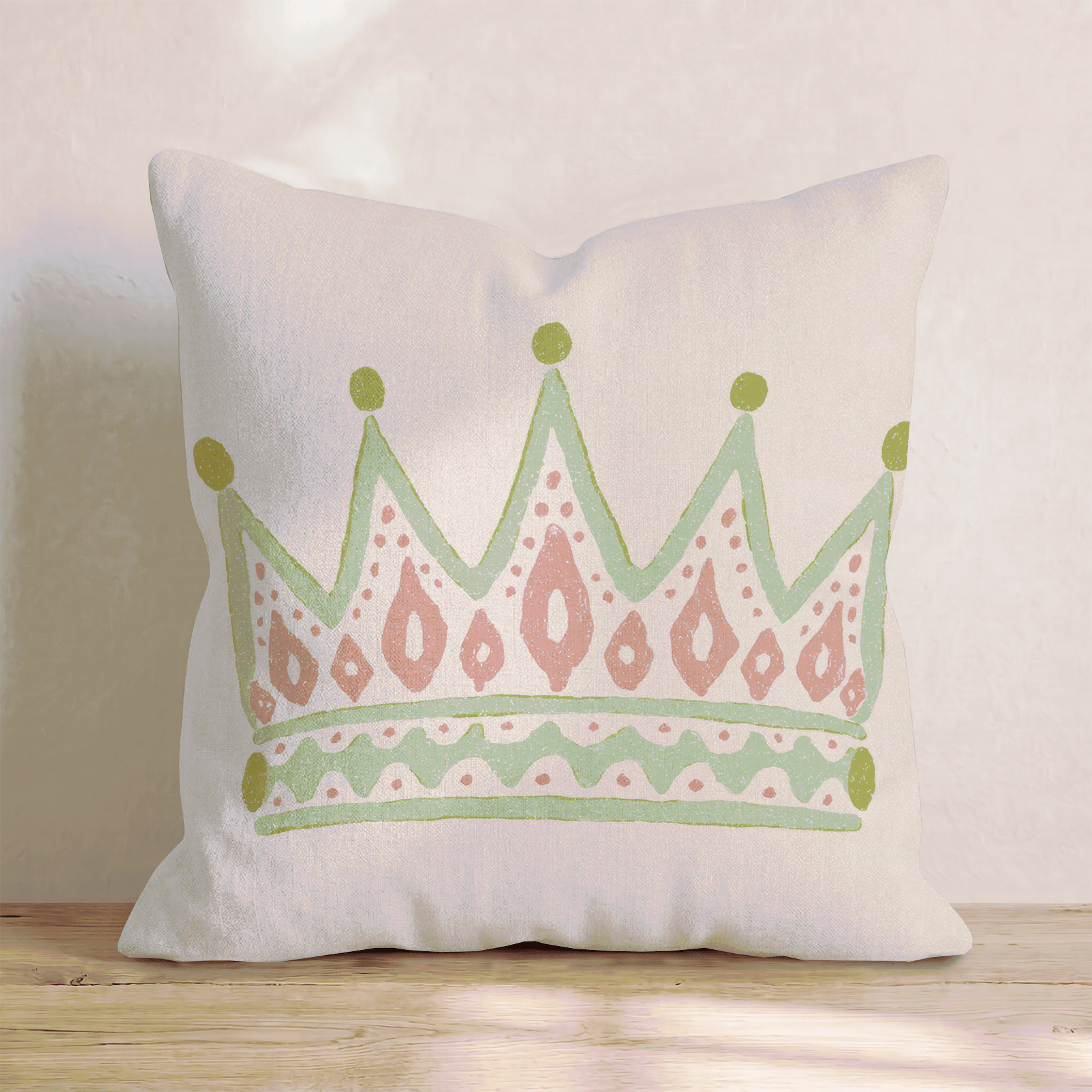 Queen Crown Throw Pillow - Hillcroft Home