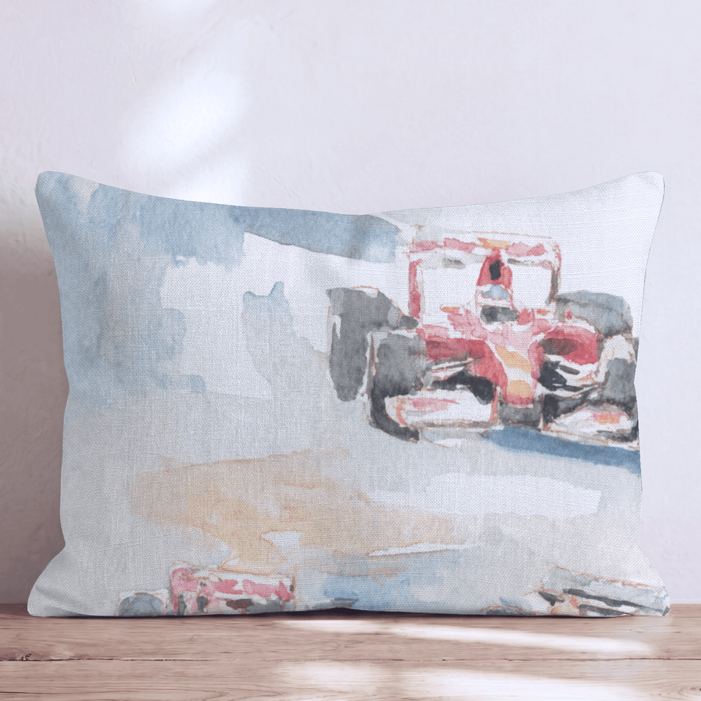 Racing in Monaco Throw Pillow - Hillcroft Home