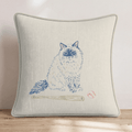 Ragdoll Baseball Throw Pillow - Hillcroft Home