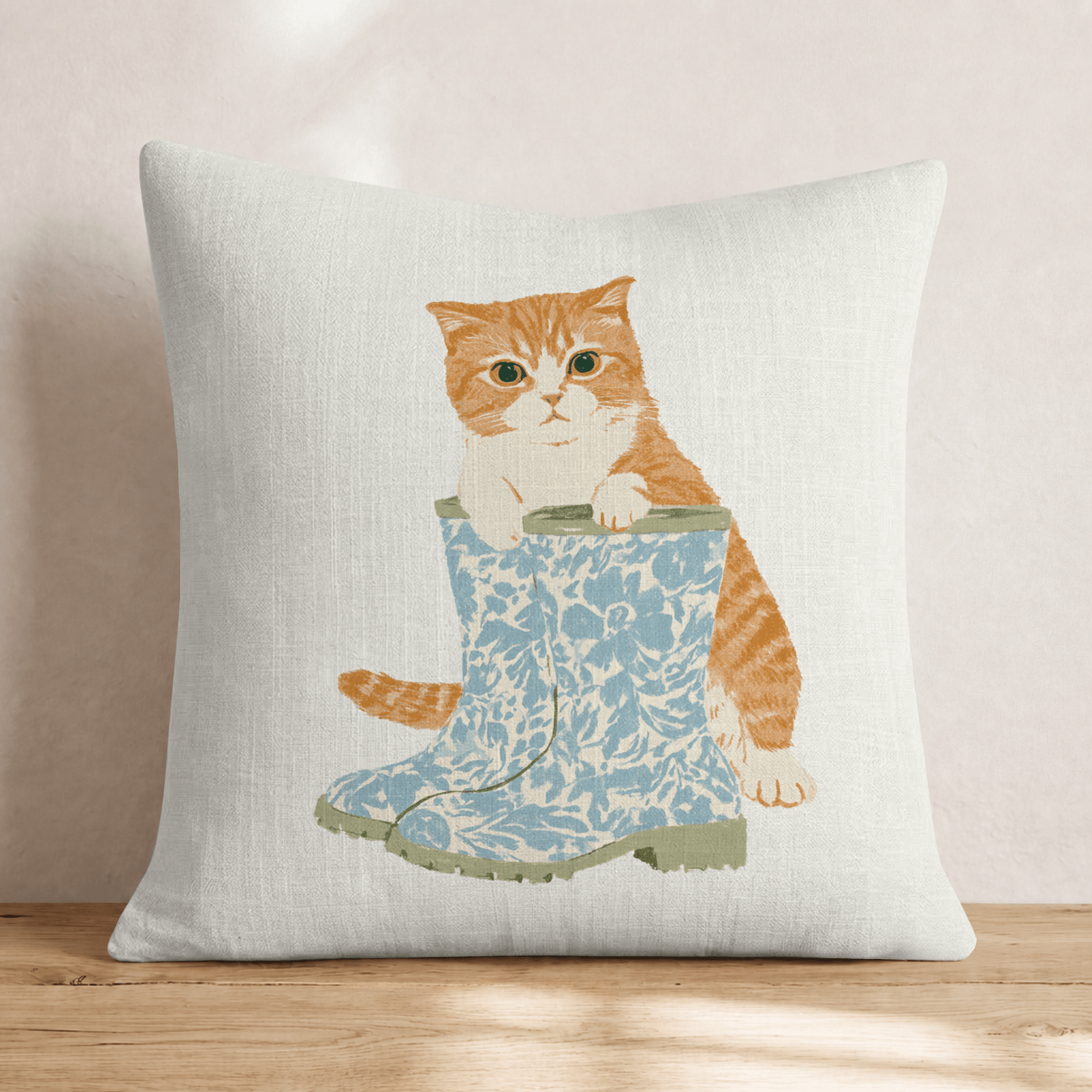 Rainboots For The Munchkin Throw Pillow - Hillcroft Home