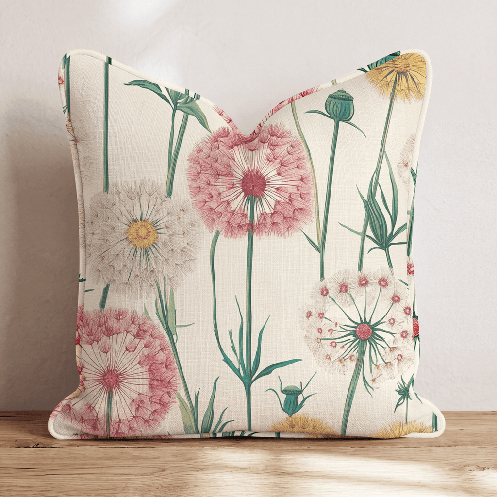 Rainbow Dandelion Throw Pillow - Hillcroft Home