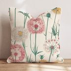 Rainbow Dandelion Throw Pillow - Hillcroft Home