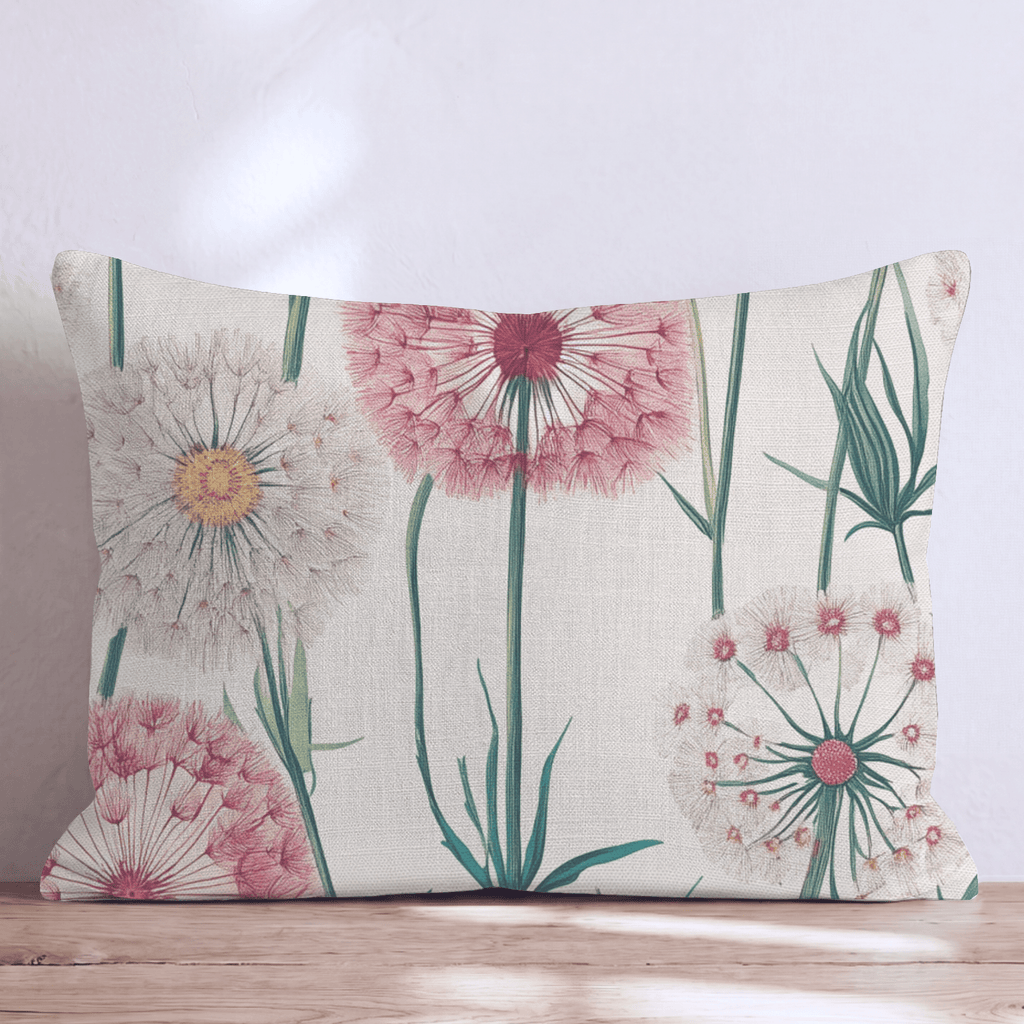 Rainbow Dandelion Throw Pillow - Hillcroft Home