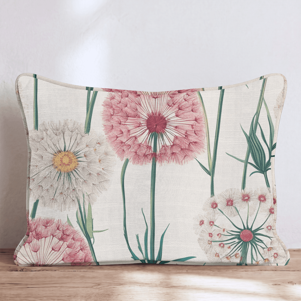 Rainbow Dandelion Throw Pillow - Hillcroft Home