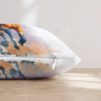 Rainbow Gallop Watercolor Throw Pillow - Hillcroft Home