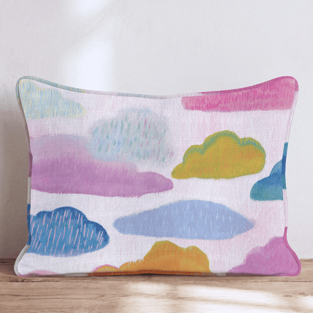 Raining Clouds Throw Pillow - Hillcroft Home
