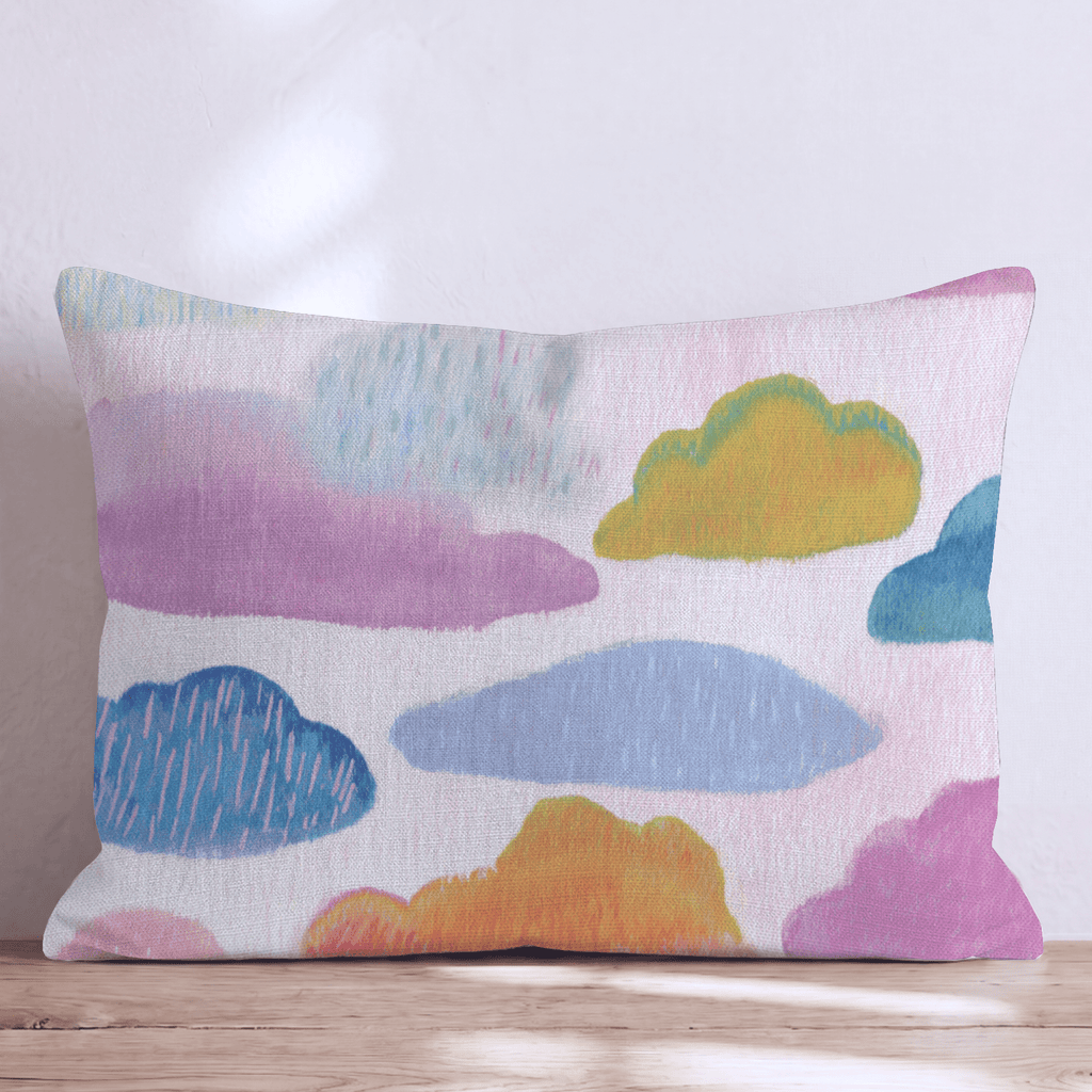 Raining Clouds Throw Pillow - Hillcroft Home