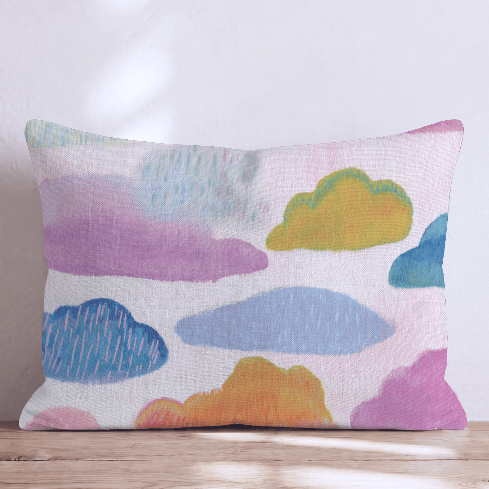 Raining Clouds Throw Pillow - Hillcroft Home