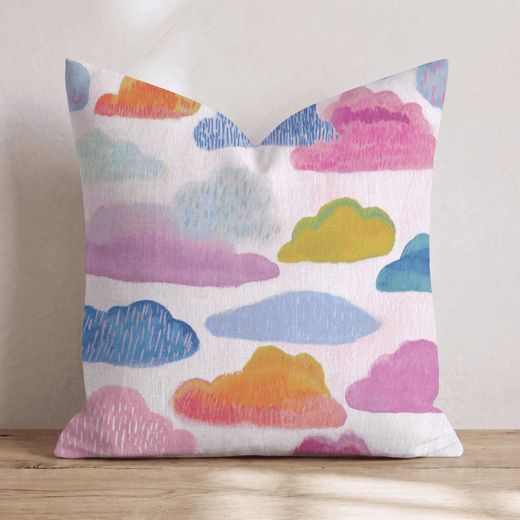 Raining Clouds Throw Pillow - Hillcroft Home