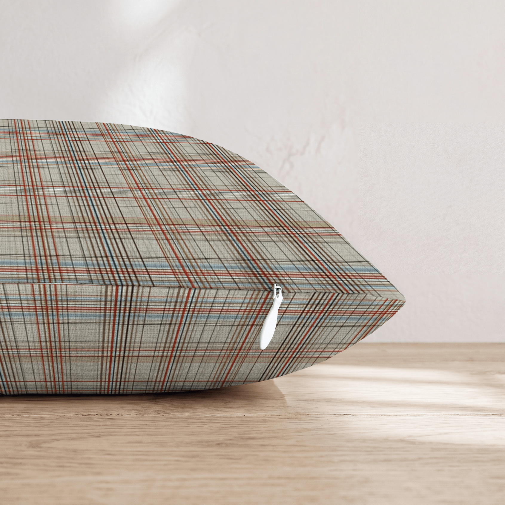 Rainy Day Plaid Throw Pillow - Hillcroft Home