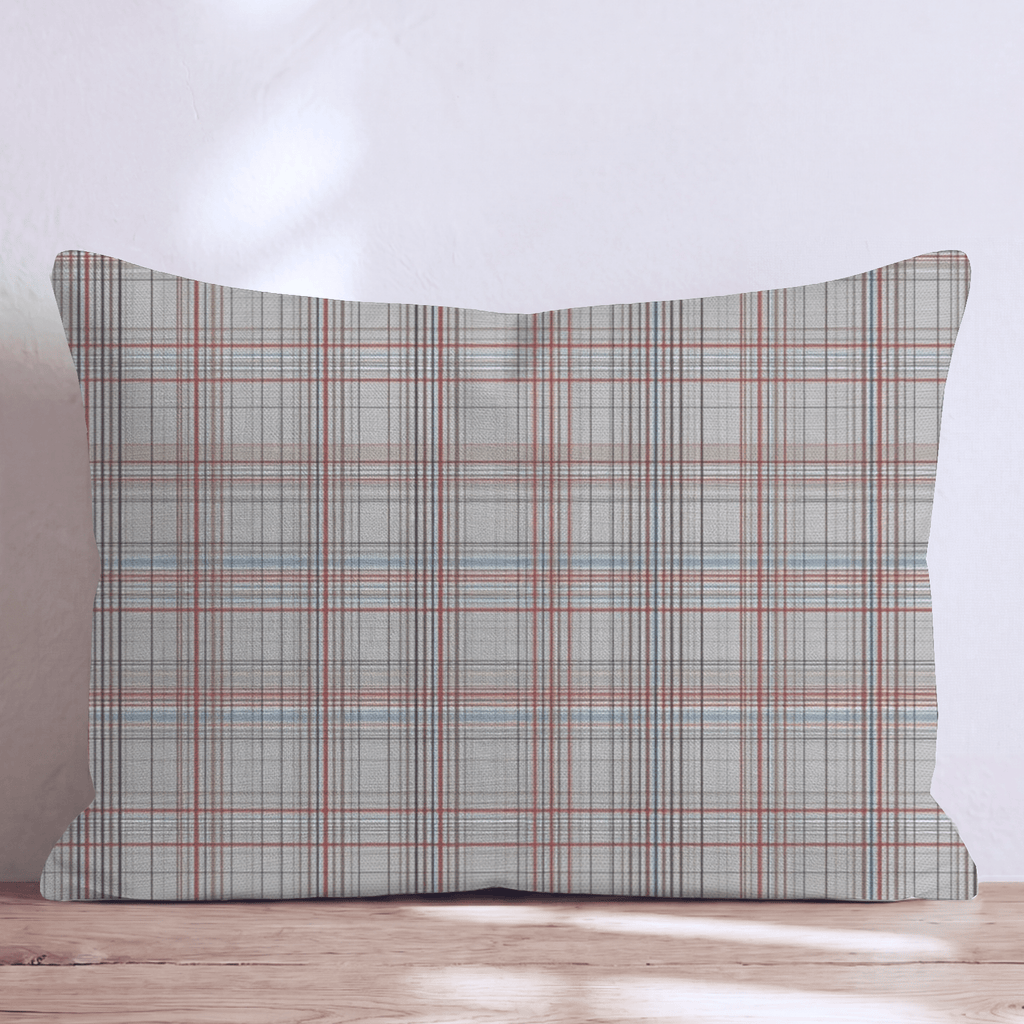 Rainy Day Plaid Throw Pillow - Hillcroft Home