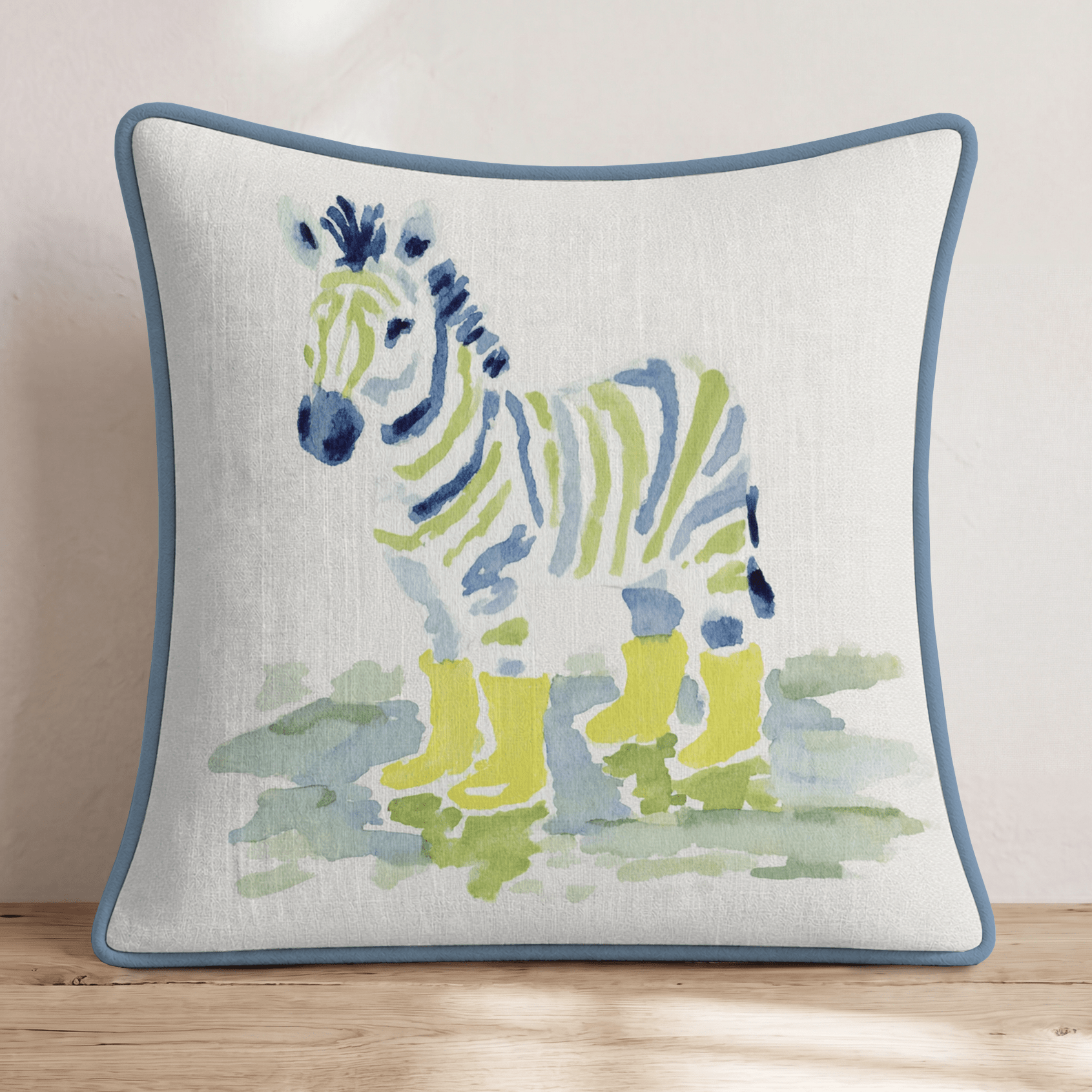 Rainy Zebra Throw Pillow - Hillcroft Home