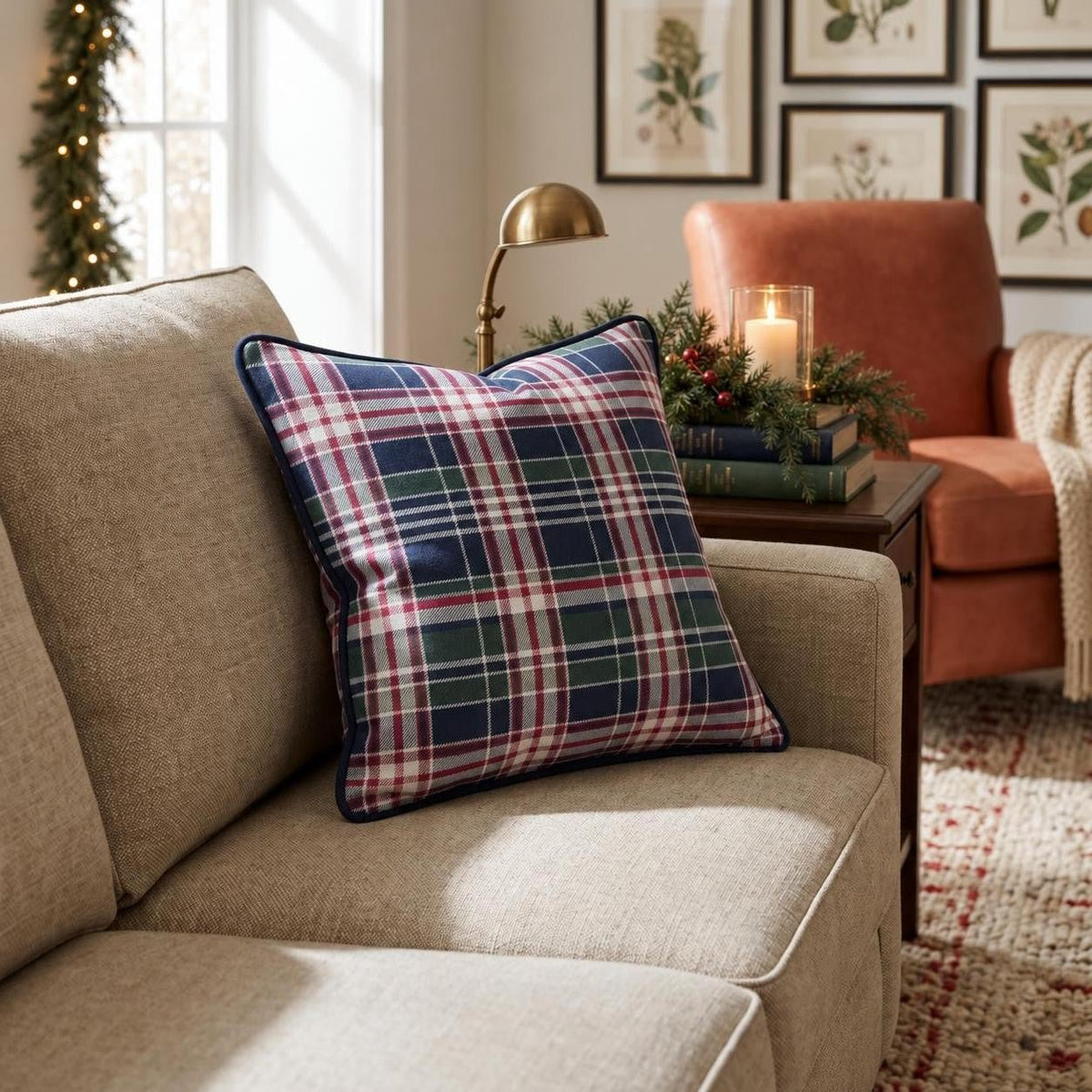 Ralphs Navy Blues Throw Pillow throw pillow - Hillcroft Home