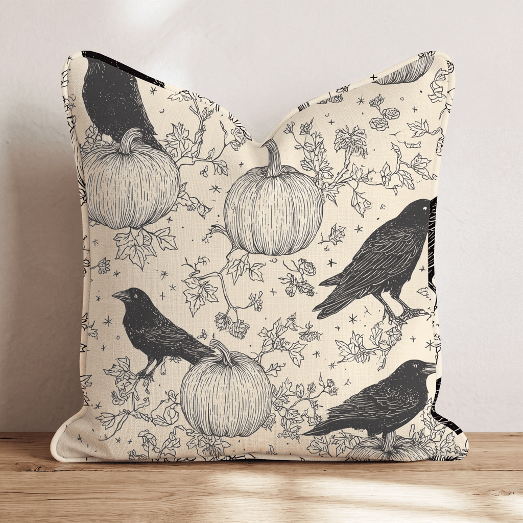 Ravens Harvest Throw Pillow - Hillcroft Home