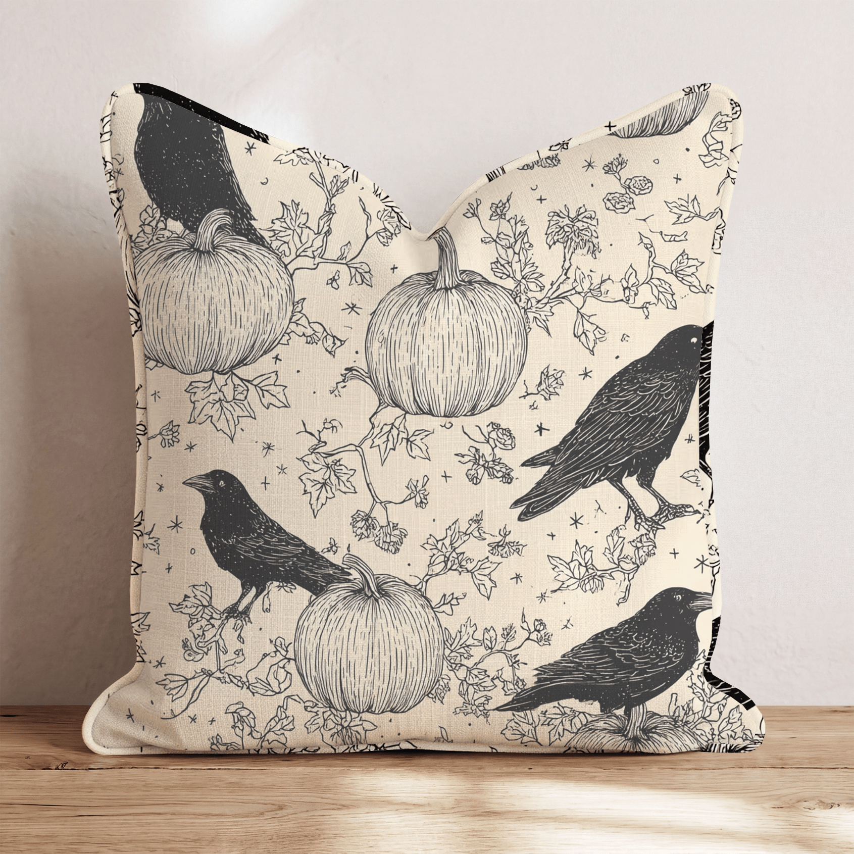 Ravens Harvest Throw Pillow - Hillcroft Home