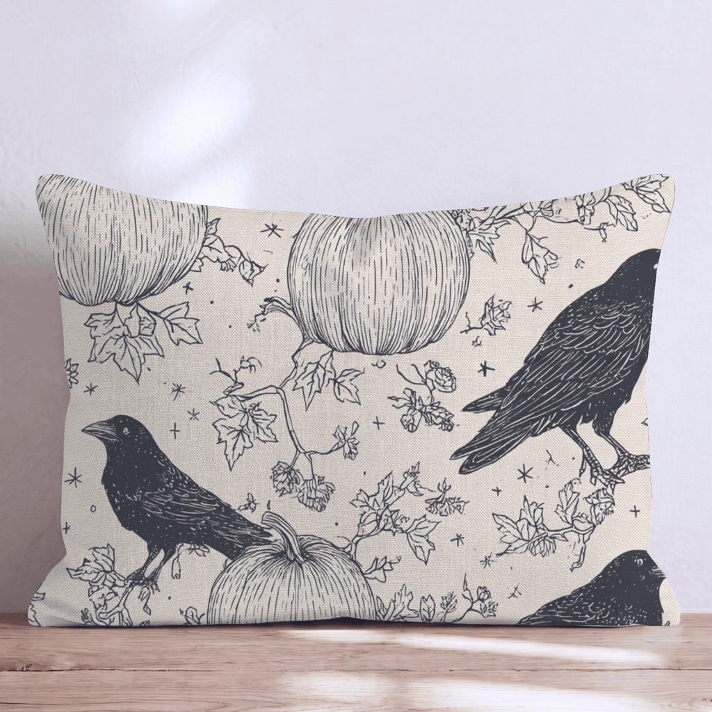 Ravens Harvest Throw Pillow - Hillcroft Home