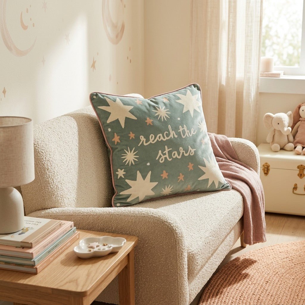 Reach the Stars Throw Pillow - Hillcroft Home