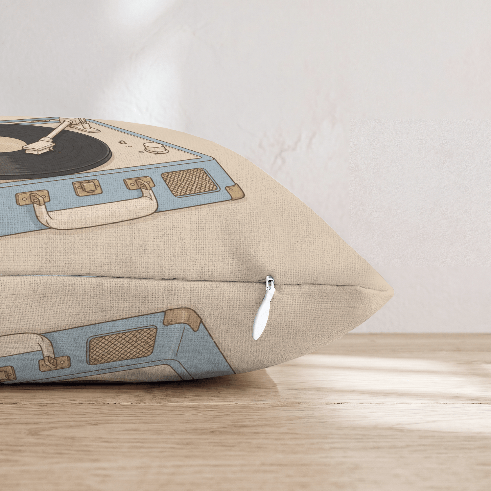 Record Player Throw Pillow - Hillcroft Home