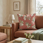 Red And White Cranberries Throw Pillow - Hillcroft Home