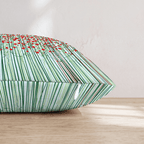 Red Berry Stems Throw Pillow - Hillcroft Home