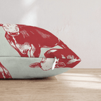 Red Calf Throw Pillow - Hillcroft Home