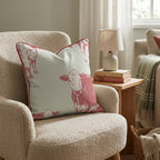 Red Calf Throw Pillow - Hillcroft Home