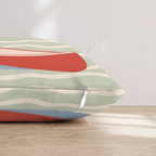Red Canoe Throw Pillow - Hillcroft Home