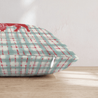 Red Christmas Buffalo Throw Pillow - Hillcroft Home