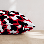 Red Hot Cow Print Throw Pillow - Hillcroft Home