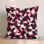 Red Hot Cow Print Throw Pillow - Hillcroft Home