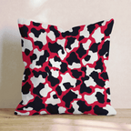 Red Hot Cow Print Throw Pillow - Hillcroft Home