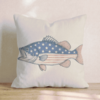 Red, White, and Blue Catch Throw Pillow - Hillcroft Home