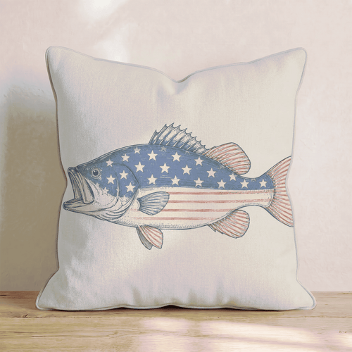 Red, White, and Blue Catch Throw Pillow - Hillcroft Home