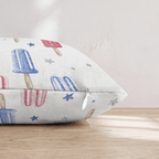 Red, White and Popsicles Throw Pillow - Hillcroft Home