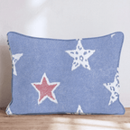 Red, White, Blue, And Leopard Print Throw Pillow - Hillcroft Home
