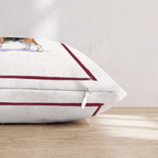Red Wine Beagle Throw Pillow - Hillcroft Home