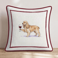 Red Wine Cocker Spaniel Throw Pillow - Hillcroft Home