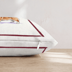 Red Wine Corgi Throw Pillow - Hillcroft Home