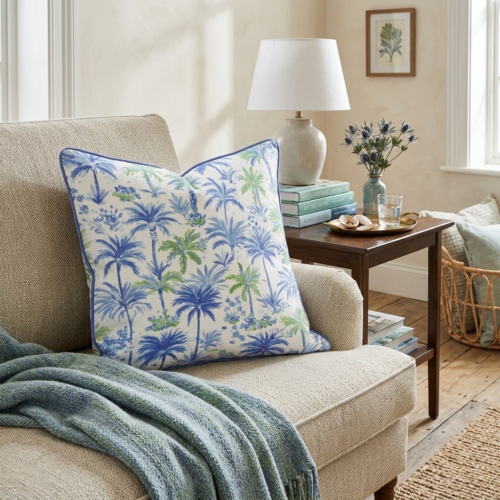 Reef Leaf Throw Pillow - Hillcroft Home