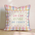 Refuge and Strength Throw Pillow - Hillcroft Home