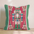 Regal Nutcracker Sentry Throw Pillow - Hillcroft Home